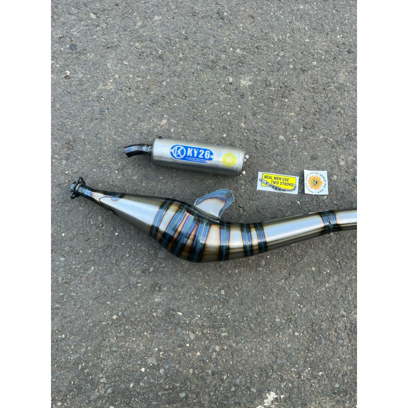 Knalpot Kolong Samping Yamaha Fizr F1zr Force1 Model Cobra Silencer Alumunium by KY26 Racing