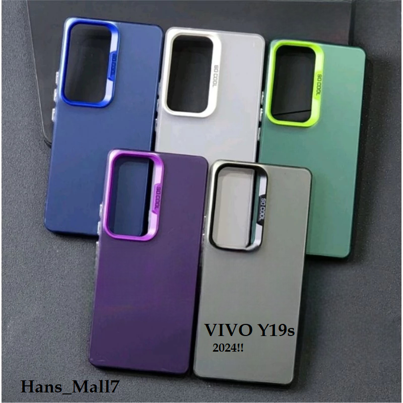 Hans- " SOCOOL " Case Hologram VIVO Y19s PLATING COLOUR Hardcase Holo Grafik gram SO COOL Soft Side 