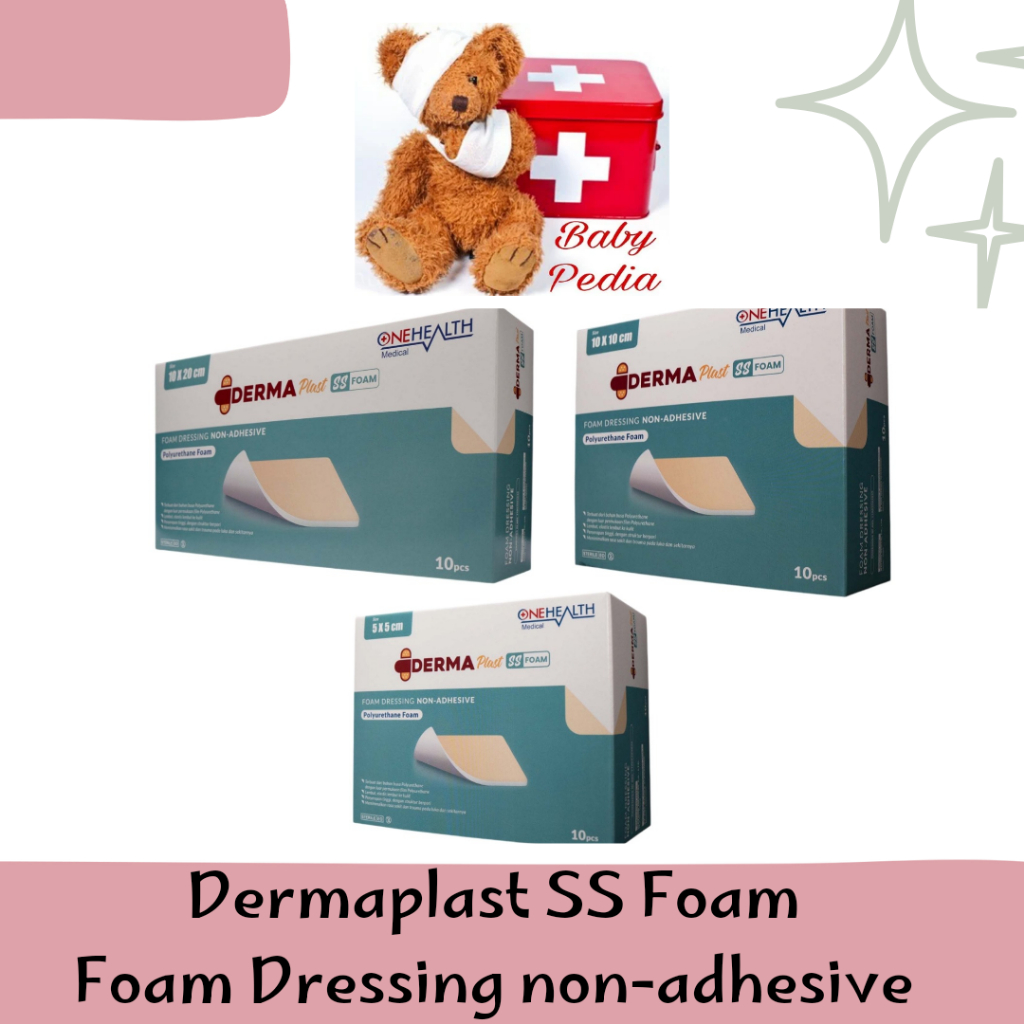 DERMAPLAST FOAM Dermafix SS Foam Dressing Non Adhesive ONEHEALTH Dressing Foam Super Sorb