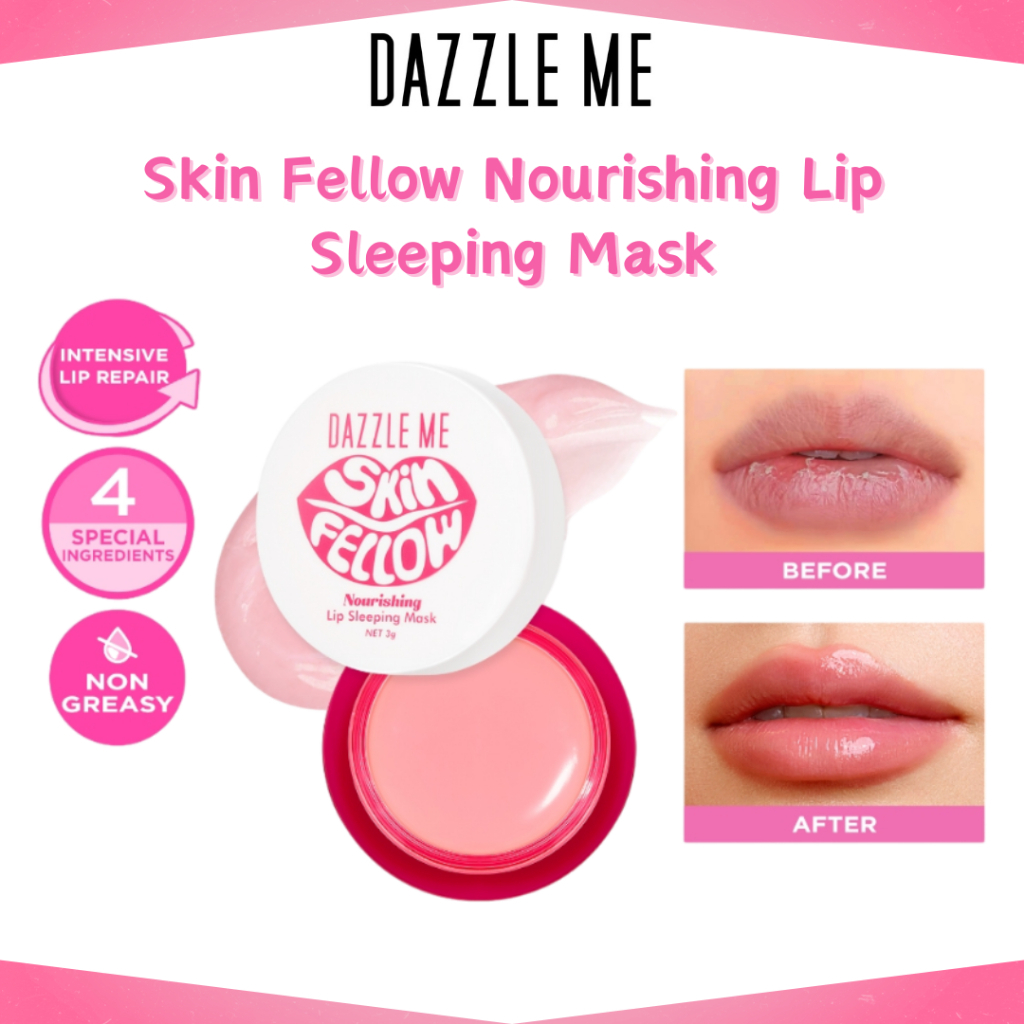 KS Dazzle Me Skin Fellow Nourishing Lip Sleeping Mask DazzleMe Masker Bibir