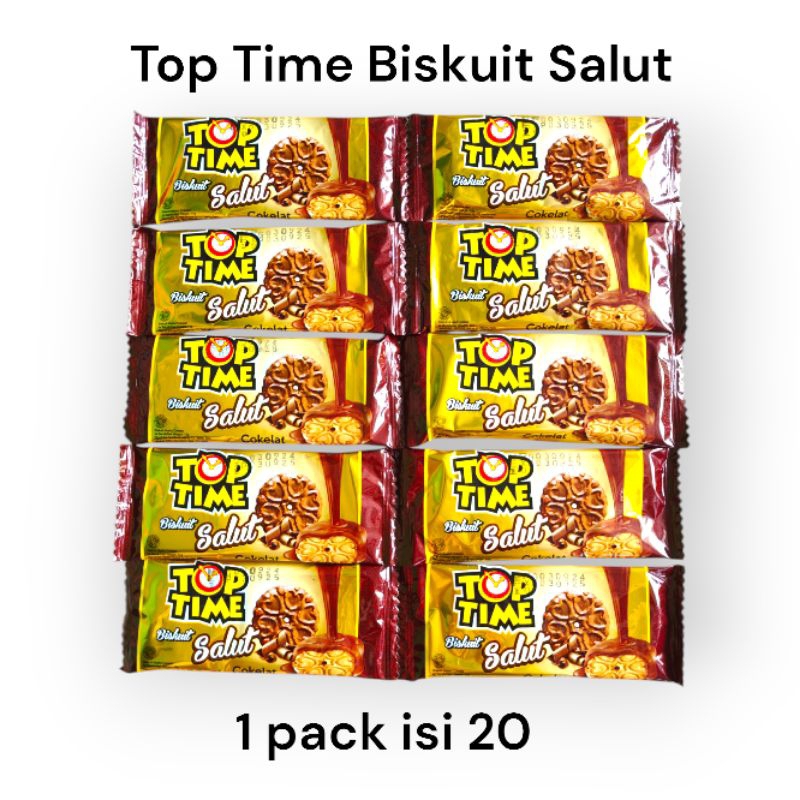 

(1 PACK = 20 PCS) BISKUIT TOP TIME SALUT COKELAT