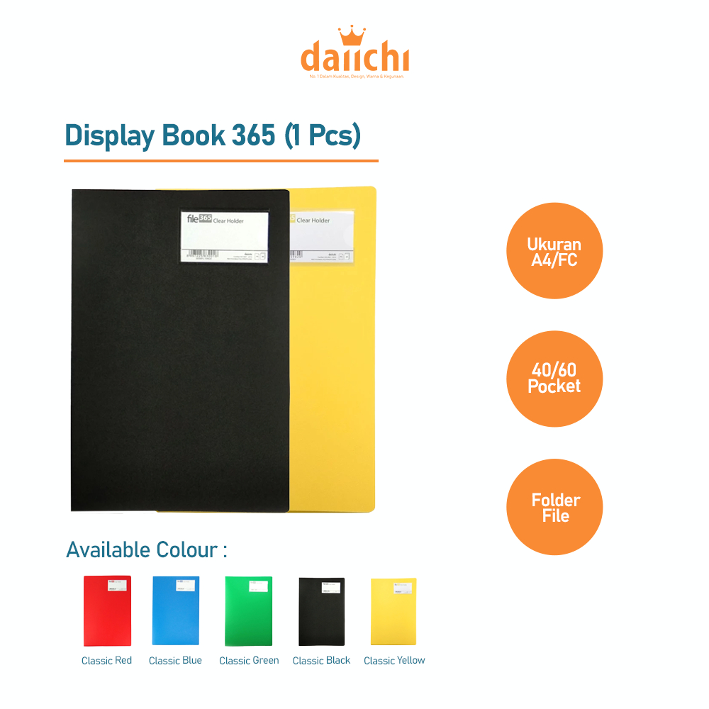 

Daiichi - Document Map File Dokumen Keeper Clear Holder Display Book Daiichi 365