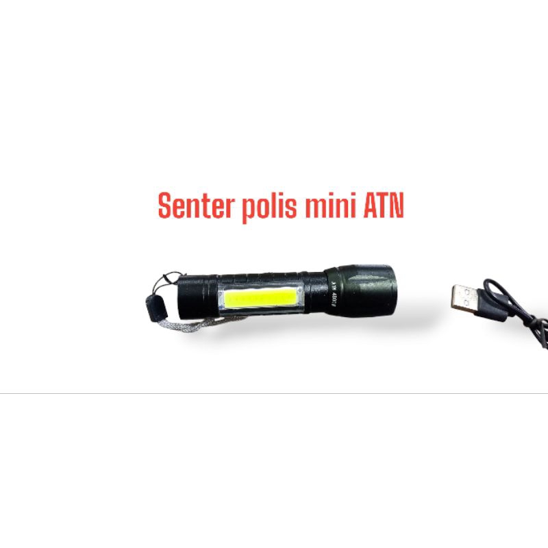 SENTER POLIS MINI / SENTER KECIL TERANG ZOOM / WATERPROOF ATN 1W