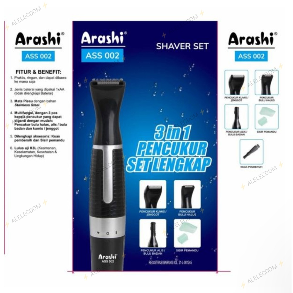 Arashi ASS002 Pencukur Kumis / Pencukur alis / Pencukur Bulu Halus