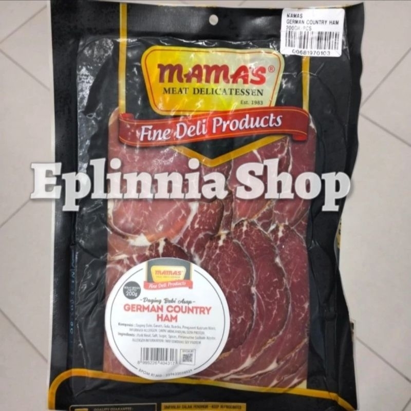 

Mama's Mamas German Country Ham 200 gr - Daging Babi Olahan