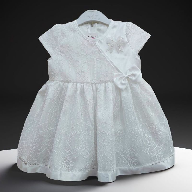 Gaun putih anak perempuan 1-2tahun,dress putih bayi,gaun anak perempuan,dress anak perempuan