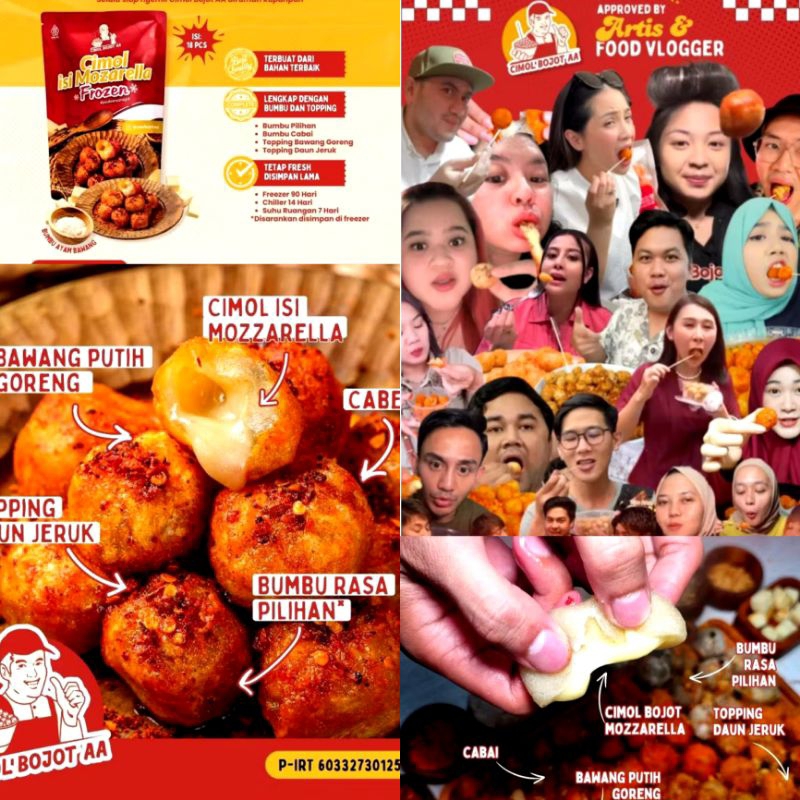 

Cimol Bojot AA Mozarella Bumbu Ayam Bawang Balado Asin Pedas | Cimol Bojot Bernadya | Cimol Bojot AA Frozen