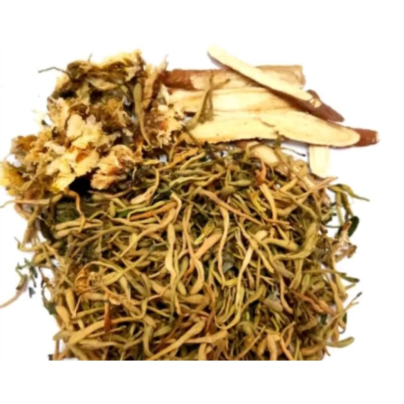 

Teh Bunga Jin Yin Hua KOMPLIT / Honeysuckle Premium - Membersihkan Darah Kotor