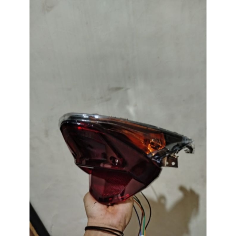 Lampu Stop Lampu Rem Belakang Beat Pop Custom Hitam Oranye Fullset