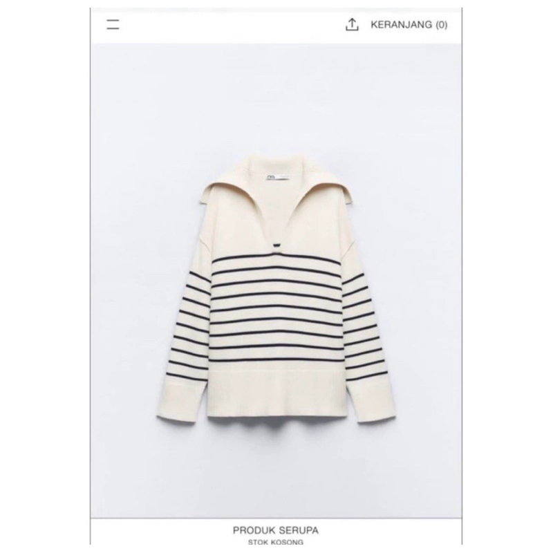 NEW ZARA SWEATER KNIT STRIP