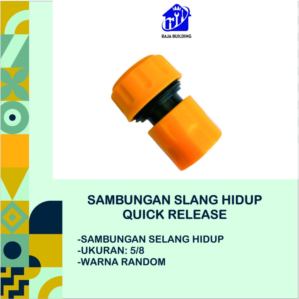 Sambungan Selang Quick Release 5/8 & 3/4 / Sambungan Selang quick / Konektor Selang Sambung 5/8