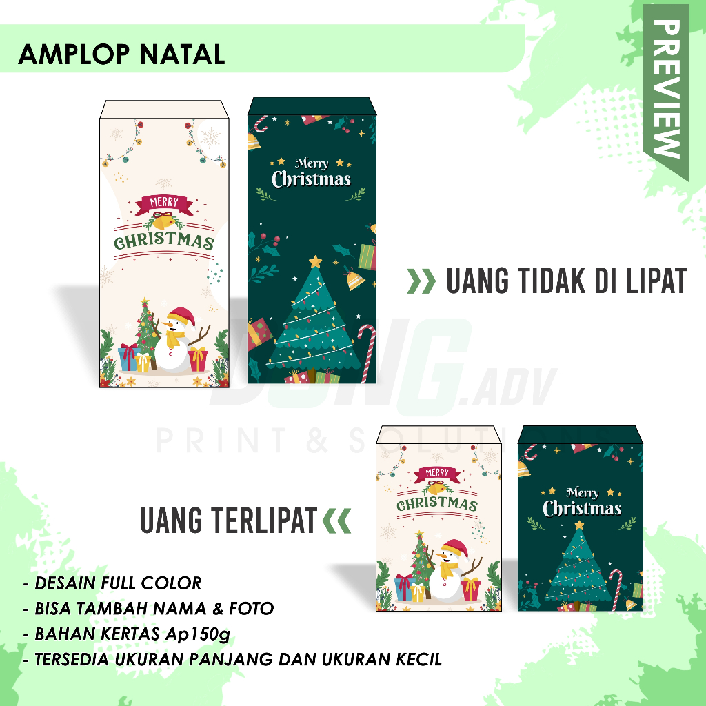 AMPLOP NATAL CUSTOM