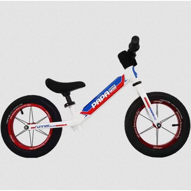 Sepeda Anak Balance Bike PAPA BIKE Push Bike Runner Pro 12inch White. 34551