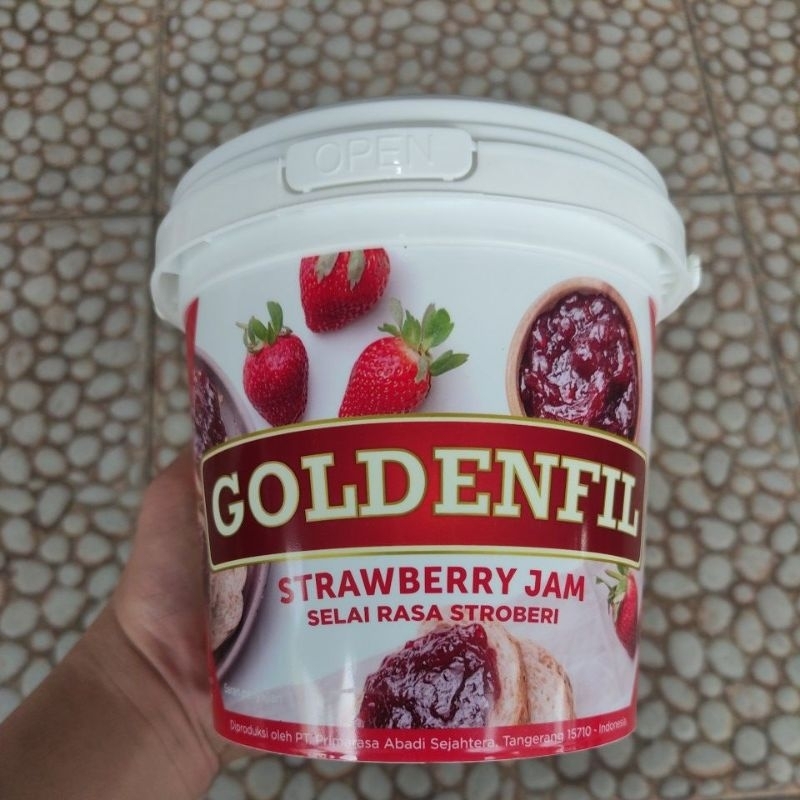 

GOLDENFIL STRAWBERRY JAM/ SELAI RASA STROBERI 1KG