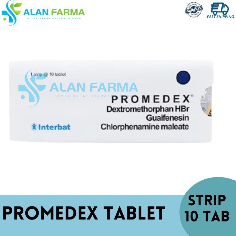 Promedex Tablet Strip isi 10 Tablet | Obat Batuk Alergi