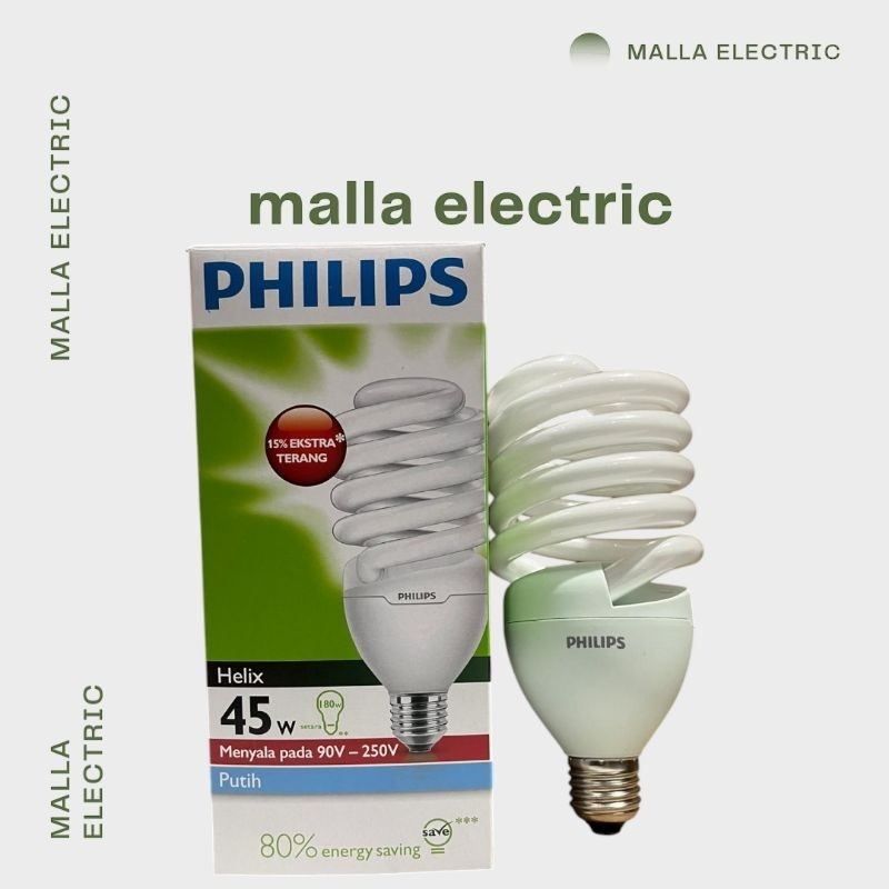 philips HELIX 45 watt putih tornado spiral