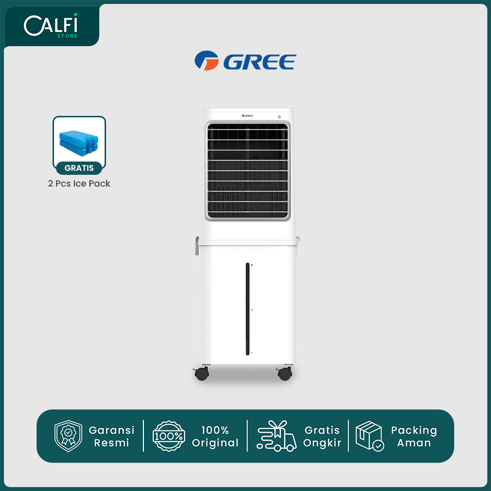 GREE Air Cooler Model GCA-ACOOL60 - with Honeycomb + pra-filter - Penyejuk - Humidifier -Tangki 60L