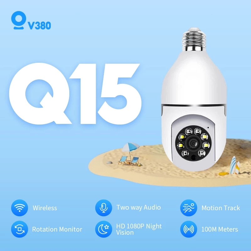 V380 Pro CCTV Lampu CCTV Wifi CCTV Wirelless Full HD CCTV Online ke HP