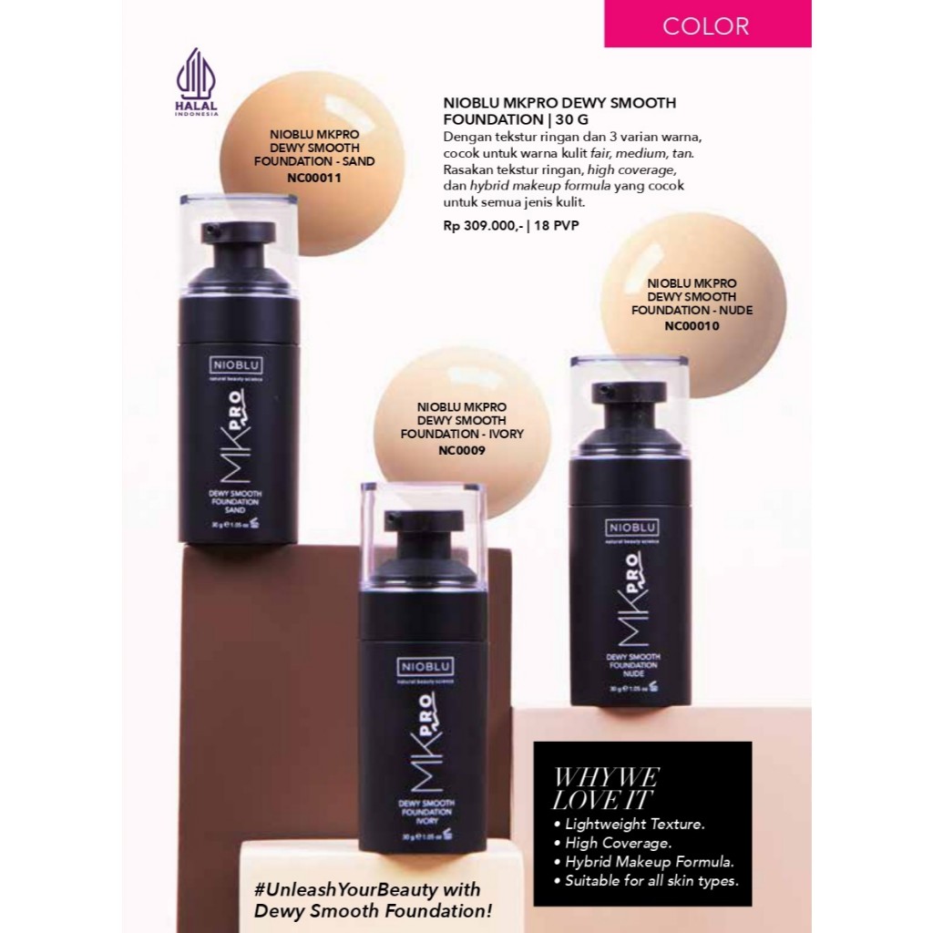 NIOBLU MKPRO DEWY SMOOTH FOUNDATION JAFRA TWO IN ONE POWDER MAKE UP JAFRA COSMETICS BEDAK TWO WAY CA