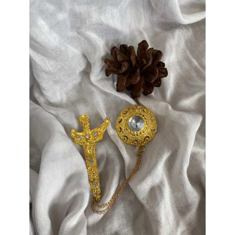 B066 Set Alpaka keris Pria