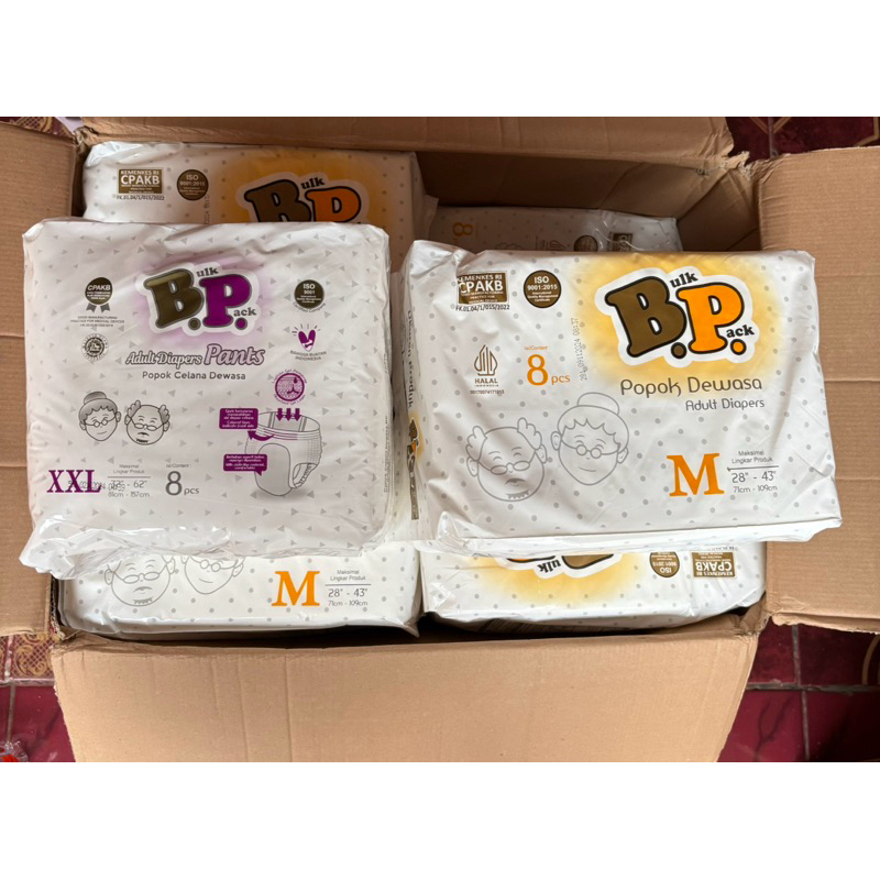 agen distributor popok pampers celana dewasa wanita pria lansia orang tua bulk pack BP adult diapers