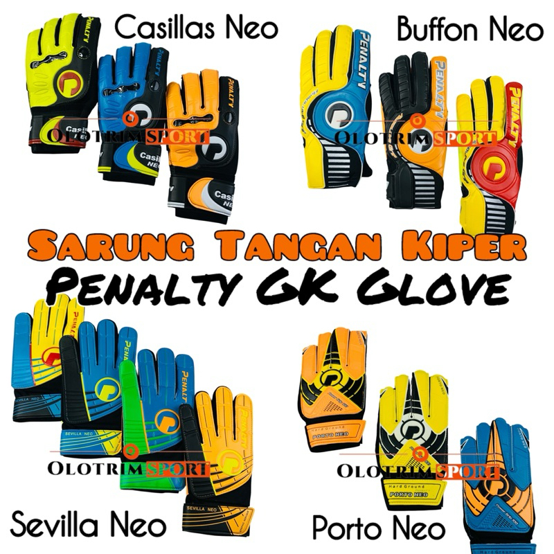 Sarung Tangan Kiper Penalty Cassilas Neo Tulang Buffon Sevilla Porto Busa GK GLOVE Bone Original