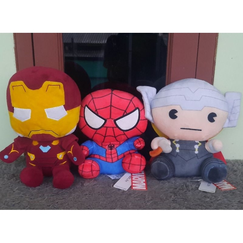 Boneka Hero Iron Man Spiderman Tor Original Miniso Marvel