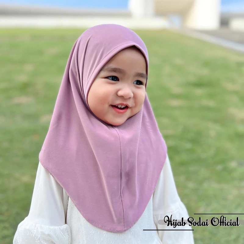 Bergo instan non pet anak / Jilbab anak lucu / jilbab instan anak / jilbab anak / jilbab anak jersey