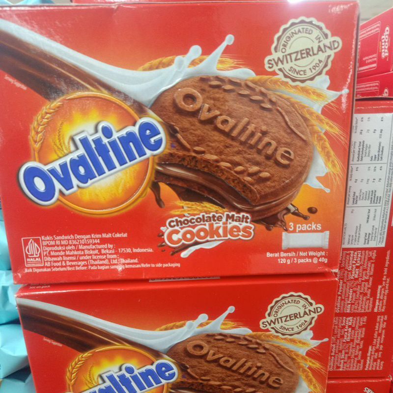 

Ovaltine Chocolate Malt Cookies 120 gr (3pack @40gr)