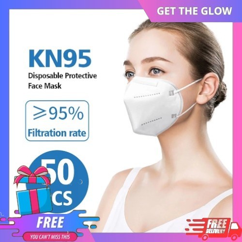 Getheglow MASKER N95 KN95 ANTI VIRUS 5 PLY Face Mask KN95