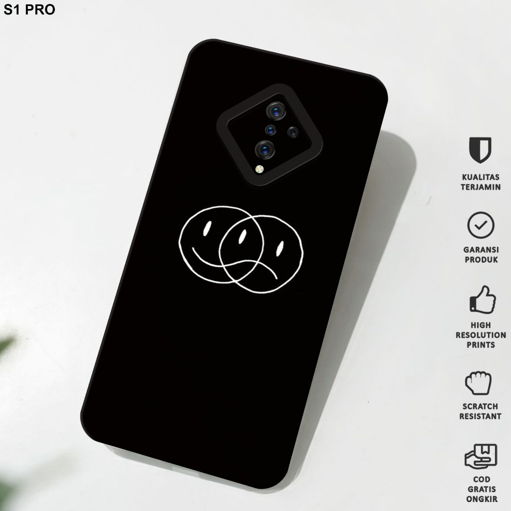 Case Vivo 1920 - Casing Hp Xiaomi Vivo 1920 Motif Black Wallpaper - Softcase Vivo 1920 - Softcase Hp
