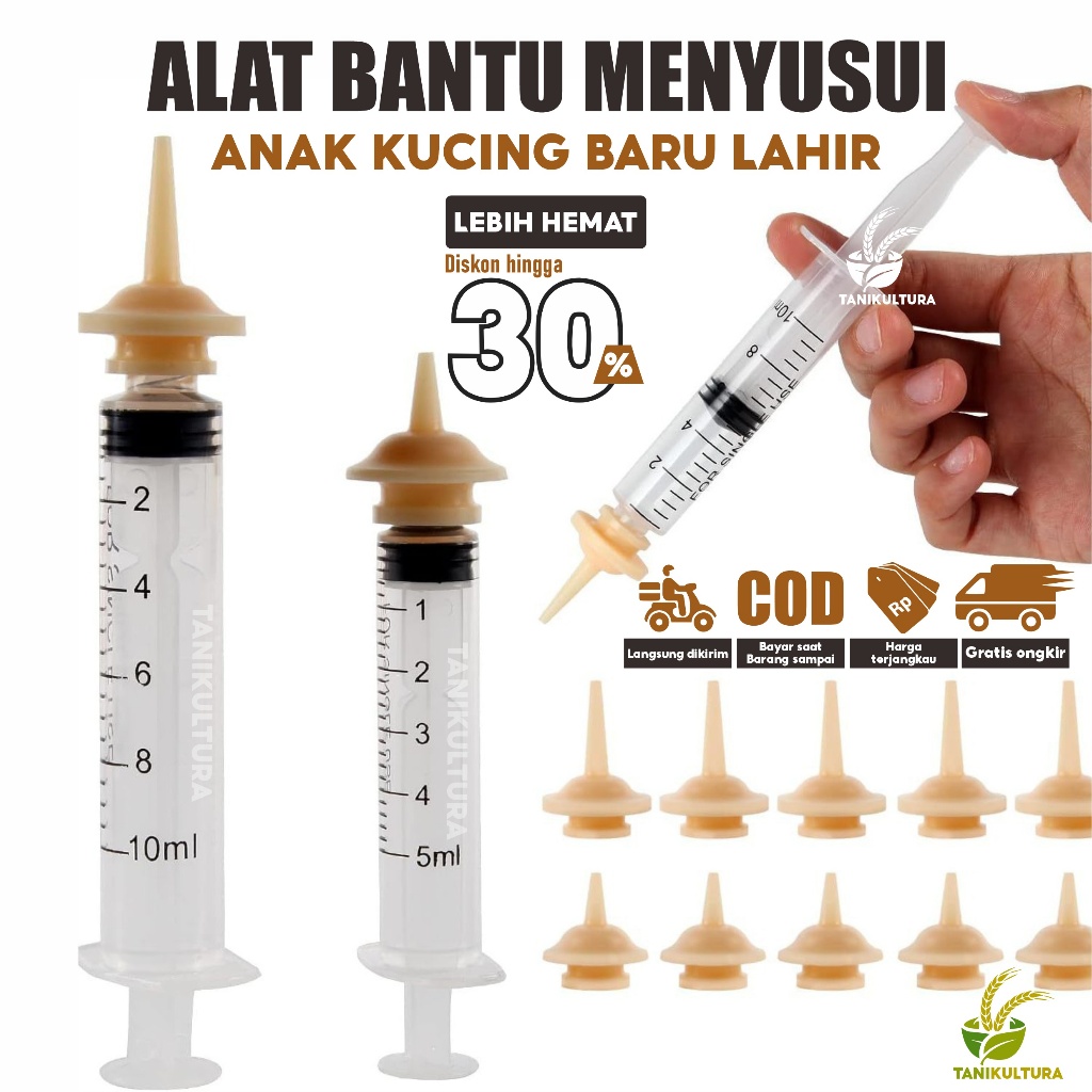 Dot Kucing Suntikan Dot Bayi Kucing Baru Lahir Miracle Niple Dot Kitten Empeng Susu Spet Anak Kucing