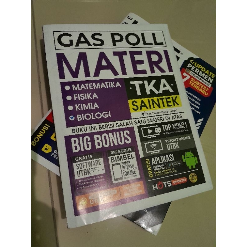 FOR SALE Buku Gas Poll Materi TKA SAINTEK BIOLOGI 2023