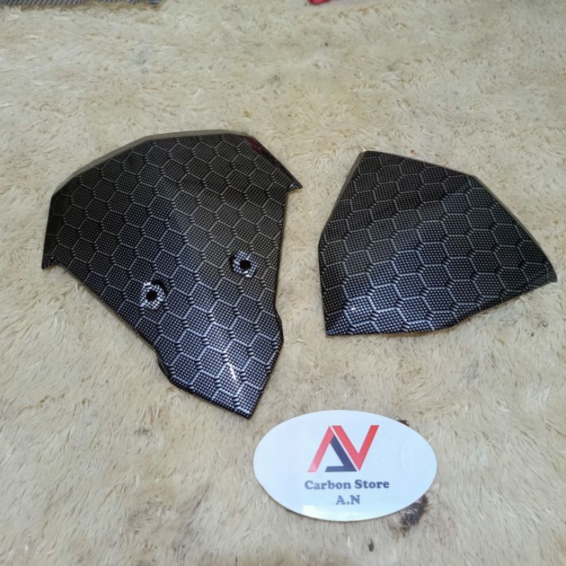 Paketan Visor + Dasi Vario 125 150 ESP LED Old K59 Full Karbon Celup - Carbon WTP