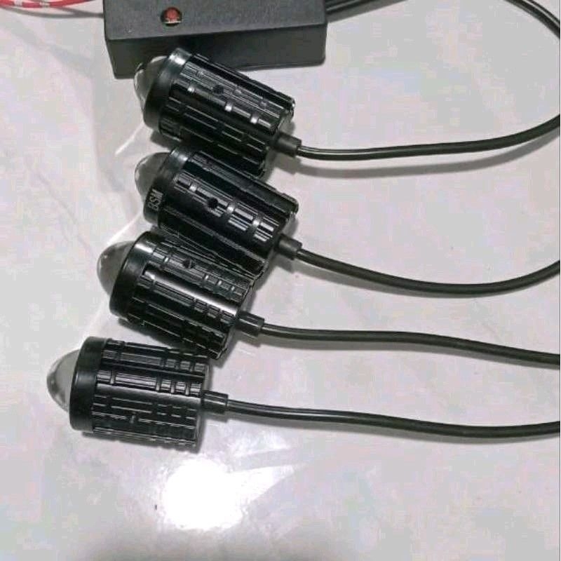 Lampu LED Light Bar LED Grill LED Bemper LED Sorot Mobil Motor 12 Volt - Paket 4 Pcs - Kendaraan, Ca