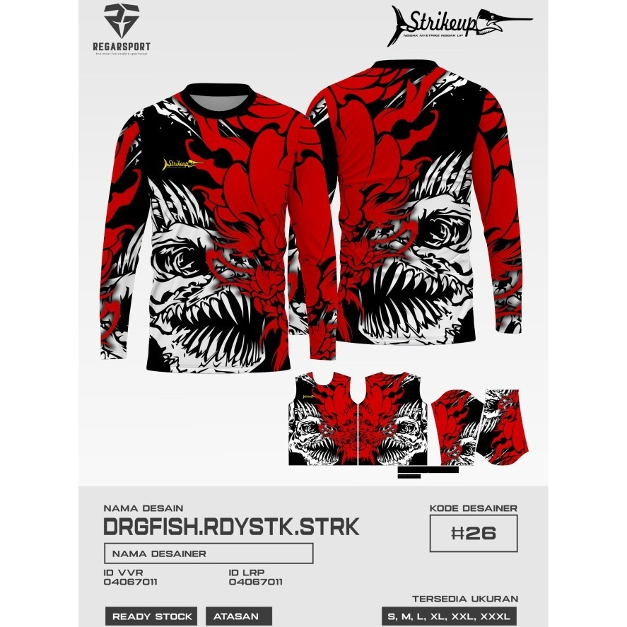 Regarsport - 335  Kaos mancing mania lengan panjang