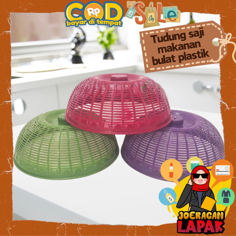 [JOERAGAN LAPAK] TUDUNG SAJI - PENUTUP MAKANAN PLASTIK JARING MINI TEMPAT PENYIMPANAN MAKANAN WARNA 