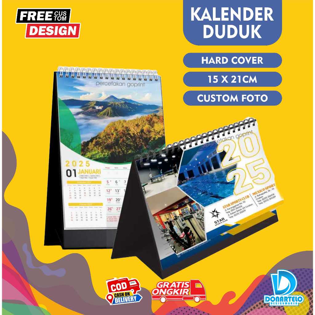 

SEHARI JADI Kalender Duduk 2025 Custom Foto Desain Kalender Meja Stitch