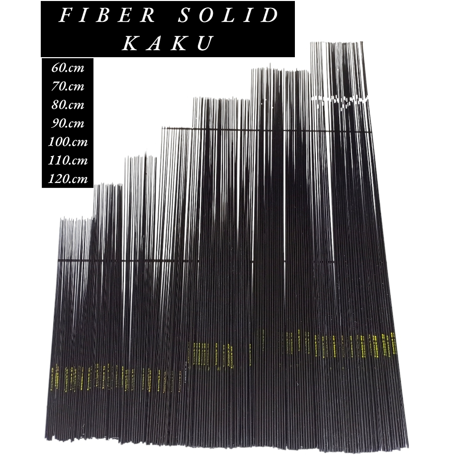 FIBER SOLID BAHAN KAKU SEDANG UNTUK UJUNG atau JORAN TIMBANG HUSUS WARNA HITAM 50CM 120CM