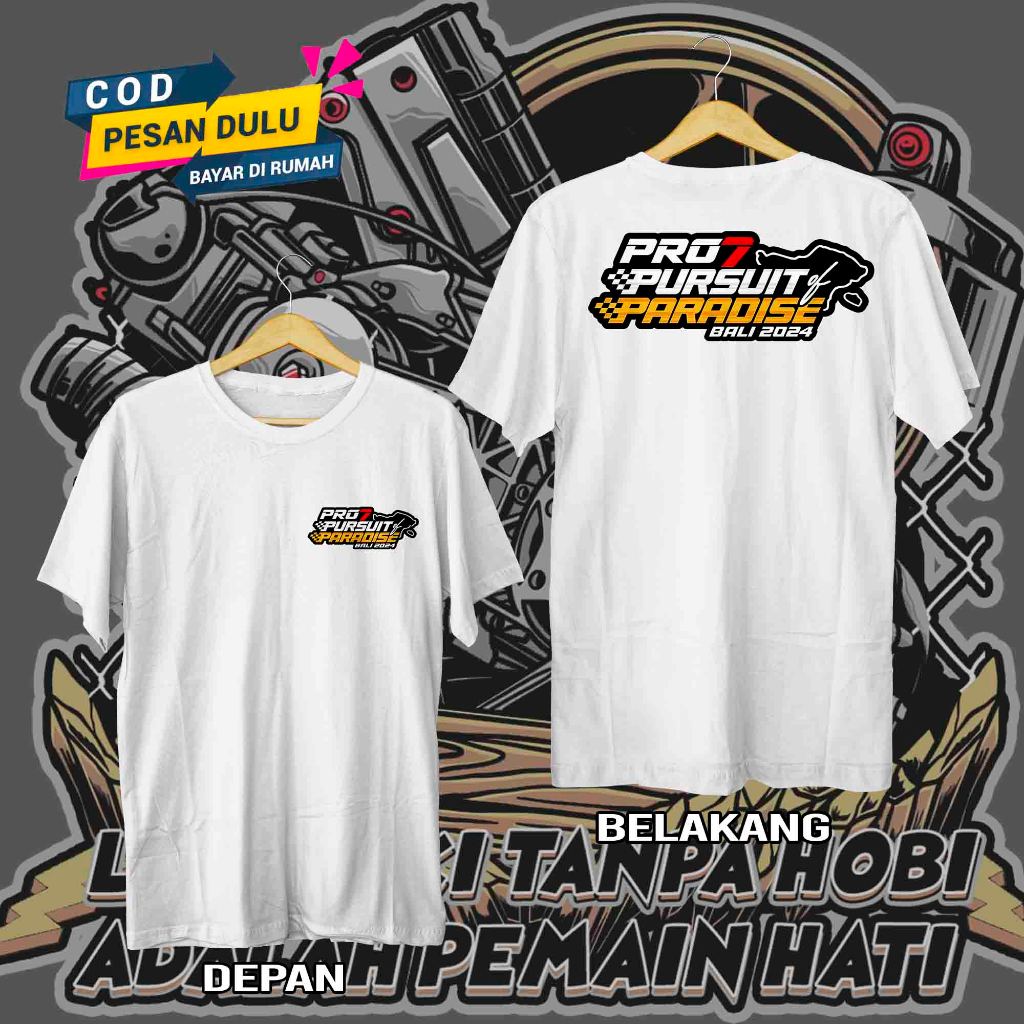 Kaos Diesel War 2024 Bali Free Sticker Besar Tshirt Pro7 Pursuit of Paradise Baju Atasan Pria Combed
