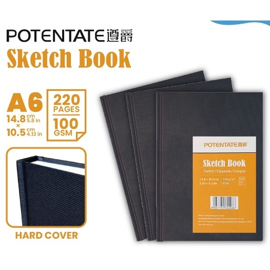 

Baru Kejutan Buku Sketsa Potentate Hard Cover A6 Stitch Bound Sketchbook