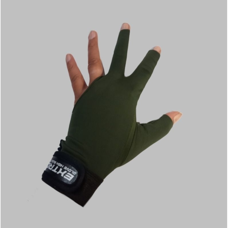 RB Sarung tangan bilyard* sarung tangan bilyard extro sarung tangan bilyard blackone HIJAU ARMY