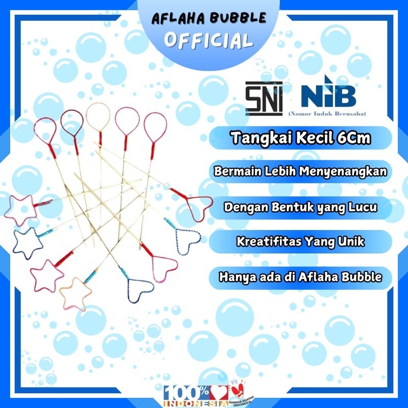 Aflaha Bubble - Tangkai Balon Bubble Gelembung Sabun Kecil