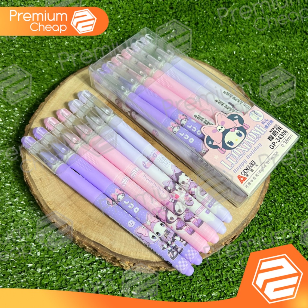 

[12 PCS] Pen Hapus Gel Pen Erasable Odemei GP34308 Kuromi