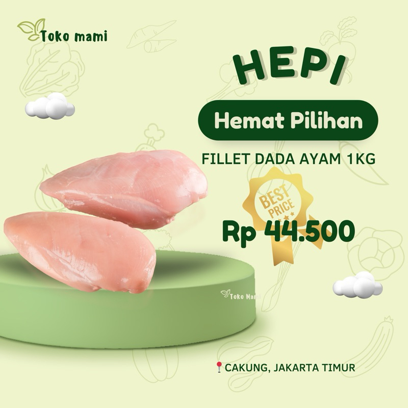 

FILLET DADA AYAM 1KG FRESH MURAH (INSTANT or SAMEDAY ONLY)
