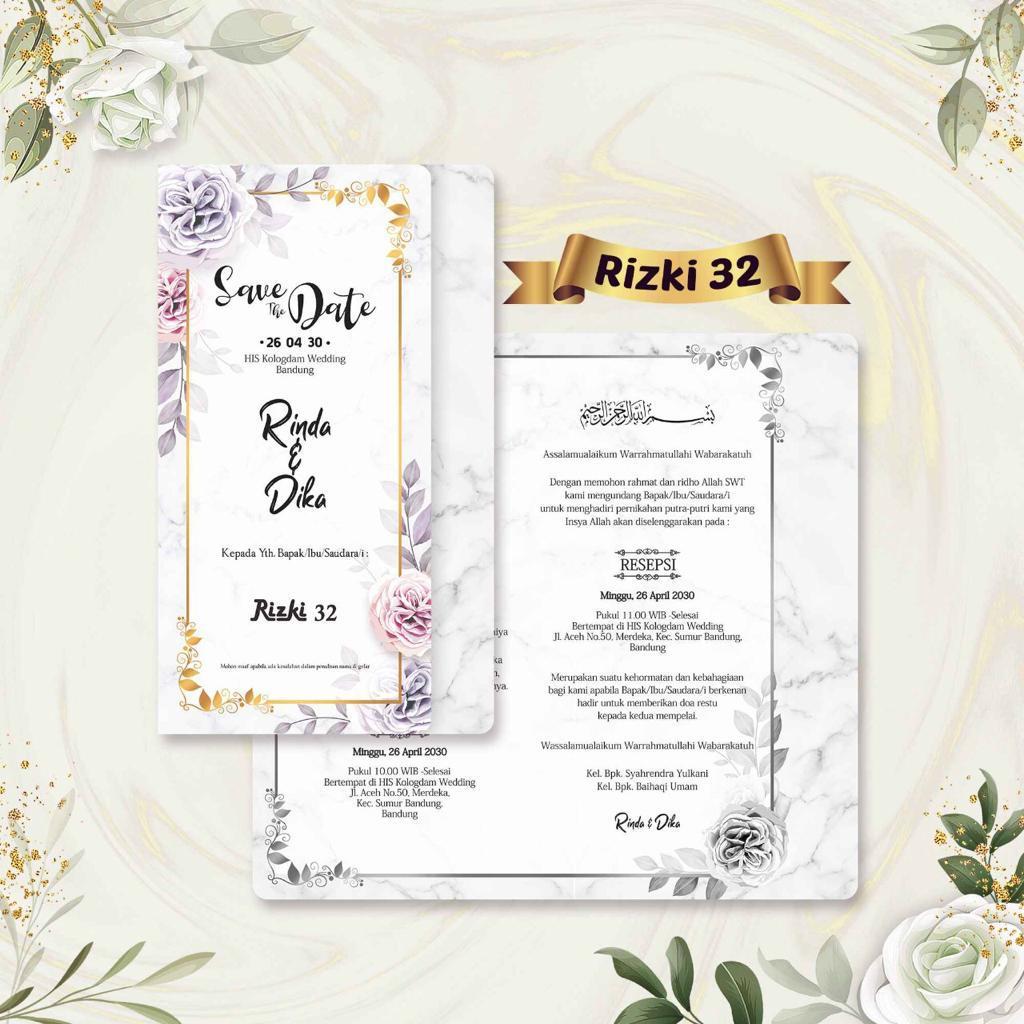 CETAK UNDANGAN PERNIKAHAN / KHITAN RIZKI32