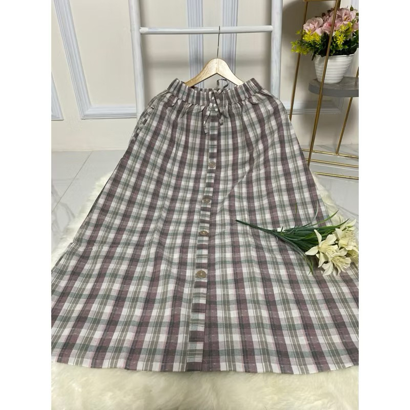 ROK SALUR KATUN TRISET KATUN KORNES DEWASA //AZIZAH ROK ORIGINAL DNS