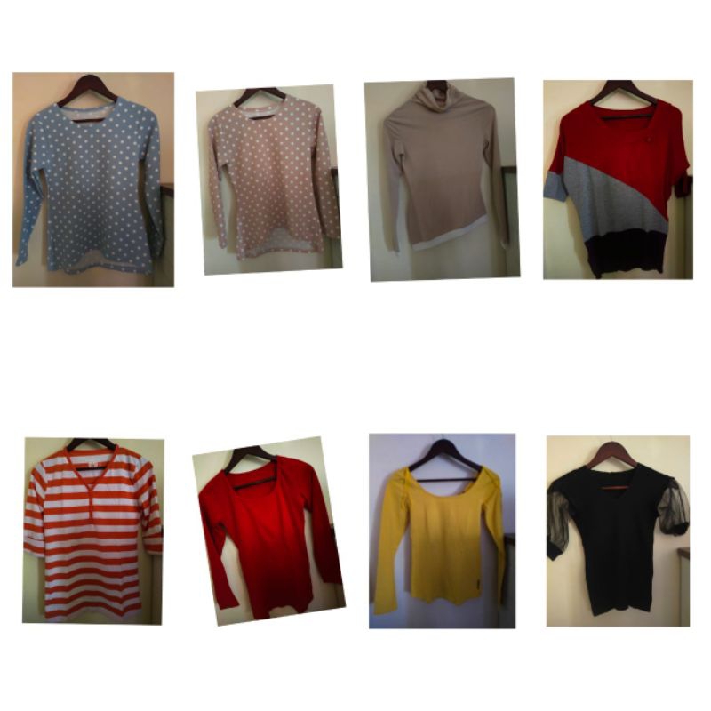 sweater atasan tipis wanita cewek preloved