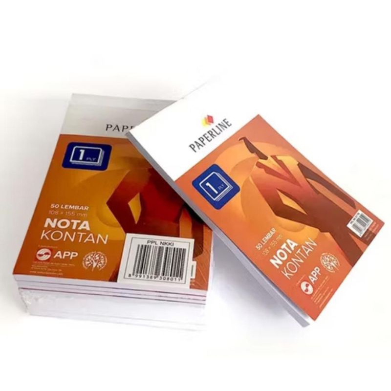 

1 Pak Nota Kontan Kecil 1 PLY Paperline K1 (isi 10)