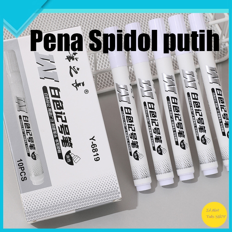 

1 PC Spidol Putih dengan tinta permanen minyak yang cepat kering dan tahan air, ideal untuk seni grafiti, tersedia sebagai perlengkapan sekolah dan kantor